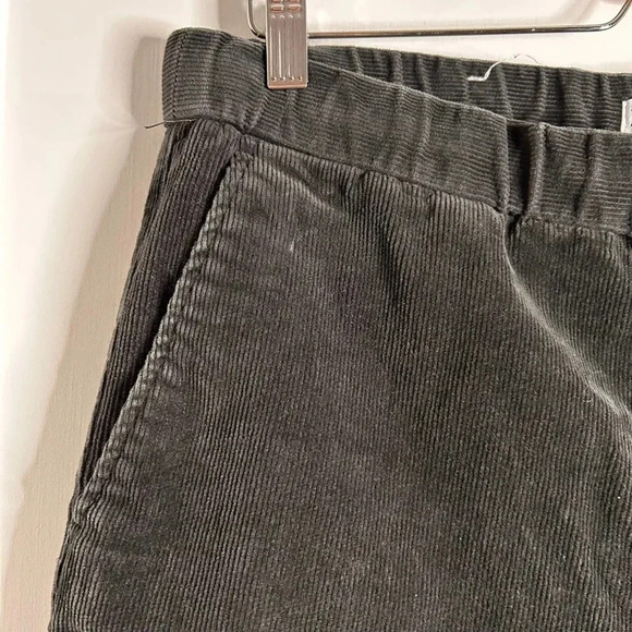 Men’s Zara Grey Corduroy Pants with Elasticized Waist and Ankles L - Picture 2 of 10